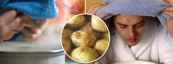 Как правильно дышать над картошкой?